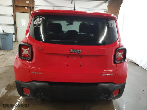 2015 Jeep Renegade Sport with VIN ZACCJBAH0FPB61440, listed as a Copart auction lot 56646144 with 115,687 mi miles. Bid and sale history available at carsss.com. Image 6.