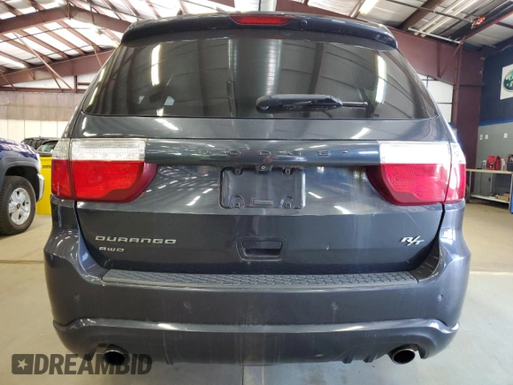 2013 Dodge Durango R/T with VIN 1C4SDJCT5DC678840, listed as a Copart auction lot 61417155 with 179,977 mi miles and Clean title. Bid and sale history available at DreamBid. Image 6.