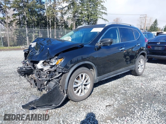 2017 Nissan Rogue SV with VIN KNMAT2MT4HP568220, listed as a IAAI auction lot 41883086 with 98,450 mi miles. Bid and sale history available at carsss.com. Image 17.