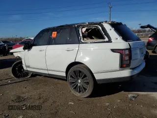 2014 Land Rover Range Rover Supercharged z VIN SALGS2EF3EA145965, wystawiony jako Copart lot #49344005 z przebiegiem Nie podano mil oraz Szkoda całkowita • Salvage title. Historia ofert i sprzedaży dostępna na DreamBid. Obrazek 2.