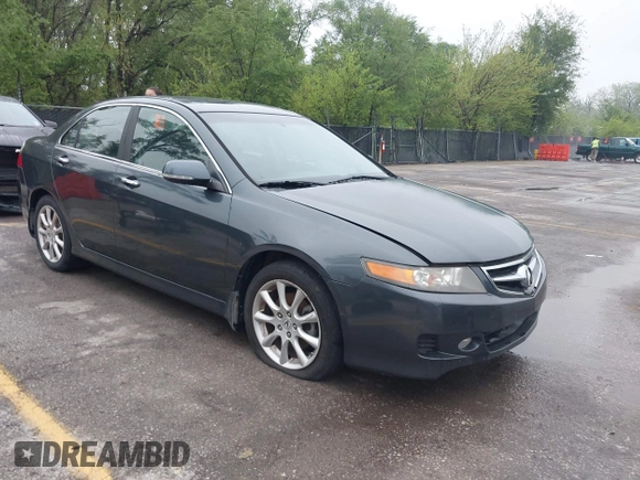 2007 Acura TSX with VIN JH4CL96887C001510, listed as a IAAI auction lot 42131729 with 217,477 mi miles. Bid and sale history available at carsss.com. Image 1.