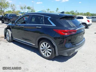 2019 Infiniti QX50 ESSENTIAL with VIN 3PCAJ5M12KF122087, listed as a IAAI auction lot 41790887 with 120,621 mi miles. Bid and sale history available at carsss.com. Image 3.