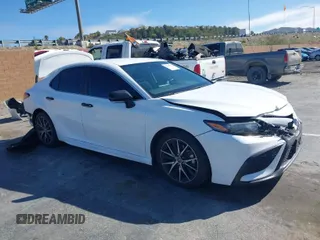 2023 Toyota Camry SE with VIN 4T1G11AK9PU151144, listed as a IAAI auction lot 41807252 with 26,666 mi miles. Bid and sale history available at carsss.com. Image 1.
