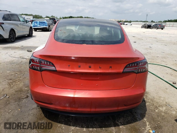 2018 Tesla Model 3 Long Range Battery with VIN 5YJ3E1EAXJF031944, listed as a Copart auction lot 53619445 with 146,031 mi miles and Salvage Title. Bid and sale history available at DreamBid. Image 6.