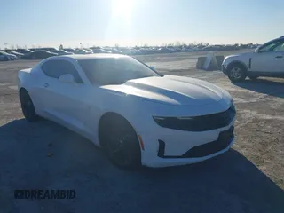2019 Chevrolet Camaro 1LS with VIN 1G1FB1RX0K0147019, listed as a IAAI auction lot 41859414 with 53,759 mi miles. Bid and sale history available at carsss.com. Image 1.