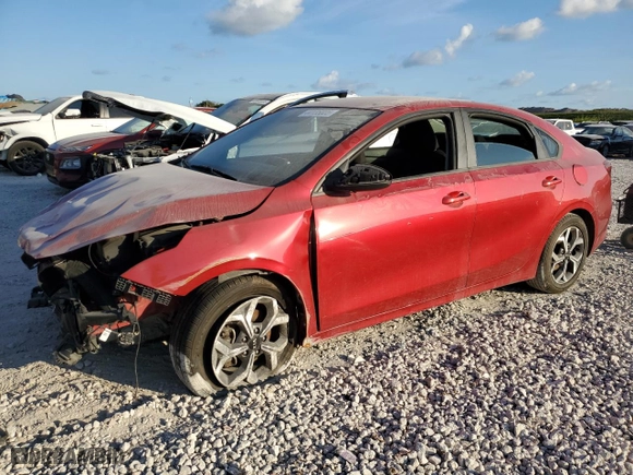 2019 Kia Forte LXS with VIN 3KPF24AD4KE080314, listed as a Copart auction lot 44135825 with 58,308 mi miles and Non Repairable. Bid and sale history available at carsss.com. Image 1.