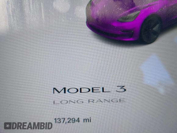2018 Tesla Model 3 Long Range Battery with VIN 5YJ3E1EA1JF014630, listed as a IAAI auction lot 41877296 with 137,294 mi miles and . Bid and sale history available at DreamBid. Image 7.