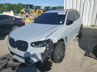 2023 BMW X3 M with VIN 5YM13EC06P9N64558, listed as a Copart auction lot 61100804 with 14,519 mi miles and Salvage Title. Bid and sale history available at carsss.com. Image 1.