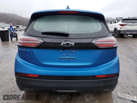 2022 Chevrolet Bolt EV 2LT with VIN 1G1FX6S09N4134598, listed as a Copart auction lot 72681432 with 2,582 mi miles. Bid and sale history available at carsss.com. Image 6.