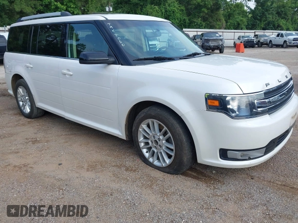 2014 Ford Flex SEL z VIN 2FMGK5C8XEBD00203, wystawiony jako IAAI lot #42304671 z przebiegiem 109 639 mil mil oraz . Historia ofert i sprzedaży dostępna na DreamBid. Obrazek 1.