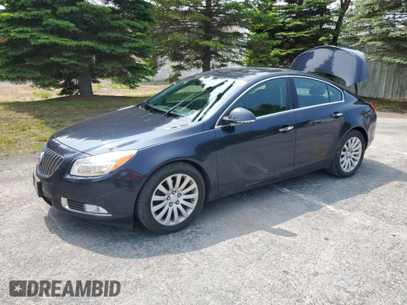 2013 Buick Regal Turbo Premium 1 with VIN 2G4GS5EV3D9248731, listed as a Copart auction lot 58716305 with 93,589 mi miles and Salvage title. Bid and sale history available at DreamBid. Image 1.