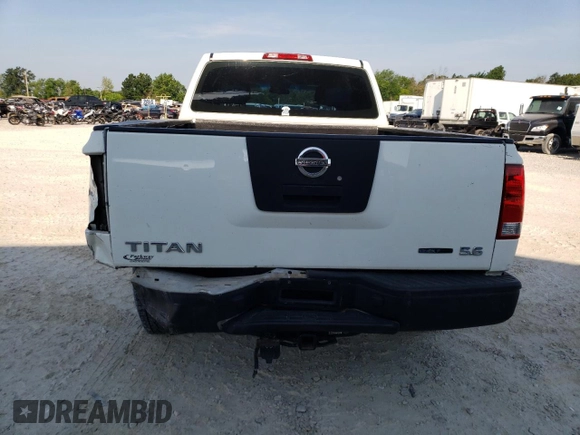 2008 Nissan Titan XE с VIN 1N6BA06A18N347094, выставлен на аукционе Copart как лот 62235655 с пробегом 193 599 миль миль и Списание • Salvage title. История ставок и продаж доступна на DreamBid. Изображение 6.