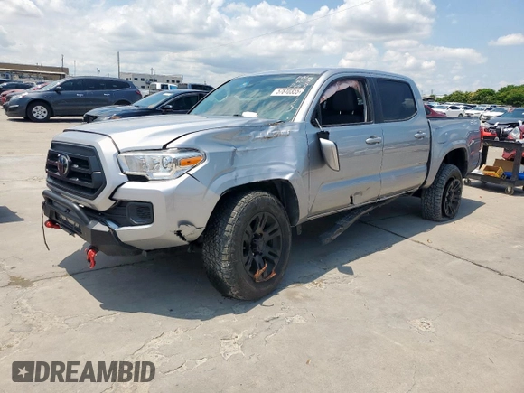 2021 Toyota Tacoma SR with VIN 5TFAX5GN2MX193408, listed as a Copart auction lot 57610355 with 51,557 mi miles and Salvage title. Bid and sale history available at DreamBid. Image 1.