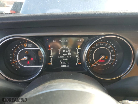 2023 Jeep Gladiator Overland with VIN 1C6HJTFG7PL531752, listed as a Copart auction lot 52605025 with 55,483 mi miles and Clean Title. Bid and sale history available at carsss.com. Image 9.