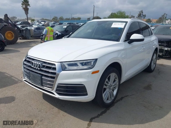 2018 Audi Q5 Premium Plus with VIN WA1BNAFY3J2065499, listed as a IAAI auction lot 41936349 with 121,667 mi miles. Bid and sale history available at carsss.com. Image 2.