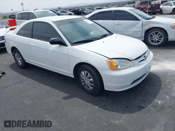 2003 Honda Civic LX with VIN 1HGEM22533L014882, listed as a IAAI auction lot 42043143 with 1 mi miles. Bid and sale history available at carsss.com. Image 1.
