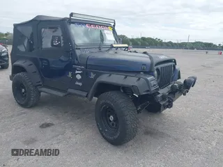 1997 Jeep Wrangler Sport with VIN 1J4FY19S2VP481780, listed as a IAAI auction lot 41822213 with 156,629 mi miles. Bid and sale history available at carsss.com. Image 1.