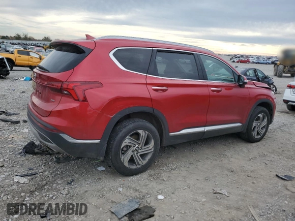 2022 Hyundai Santa Fe SEL with VIN 5NMS3DAJ4NH456069, listed as a Copart auction lot 80191264 with 50,375 mi miles and Salvage Title. Bid and sale history available at carsss.com. Image 3.
