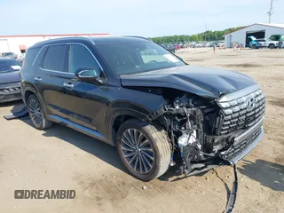 2023 Hyundai Palisade Calligraphy z VIN KM8R74GE0PU504784, wystawiony jako IAAI lot #42149133 z przebiegiem 47 025 mil mil oraz . Historia ofert i sprzedaży dostępna na DreamBid. Obrazek 1.