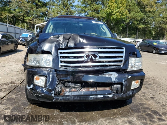 2004 Infiniti QX56 with VIN 5N3AA08C14N807476, listed as a Copart auction lot 75938334 with 200,675 mi miles and Salvage Title. Bid and sale history available at carsss.com. Image 5.