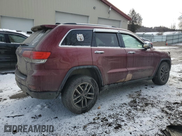 2019 Jeep Grand Cherokee Limited with VIN 1C4RJFBG2KC711850, listed as a Copart auction lot 82376964 with 0 mi miles and Salvage Title. Bid and sale history available at carsss.com. Image 3.