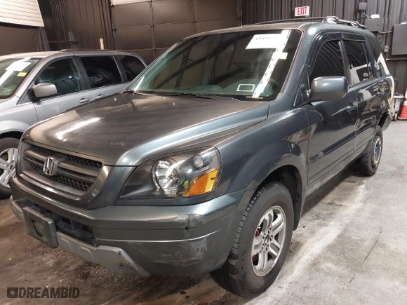 2004 Honda Pilot EX with VIN 2HKYF18584H522438, listed as a IAAI auction lot 41895785 with 118,360 mi miles. Bid and sale history available at carsss.com. Image 19.