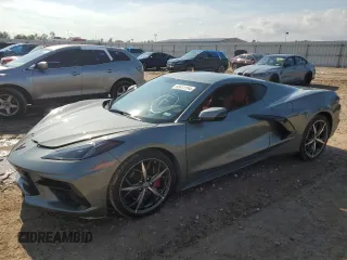 2022 Chevrolet Corvette 2LT with VIN 1G1YB2D47N5110763, listed as a Copart auction lot 63411194 with 0 mi miles and Salvage Title. Bid and sale history available at carsss.com. Image 1.