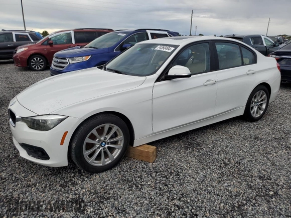2017 BMW 3 Series 320i with VIN WBA8E1G52HNU14131, listed as a Copart auction lot 74360494 with Not Provided miles and Salvage Title. Bid and sale history available at carsss.com. Image 1.