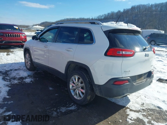 2015 Jeep Cherokee Limited with VIN 1C4PJMDS9FW718151, listed as a IAAI auction lot 41344018 with 124,185 mi miles and . Bid and sale history available at DreamBid. Image 3.