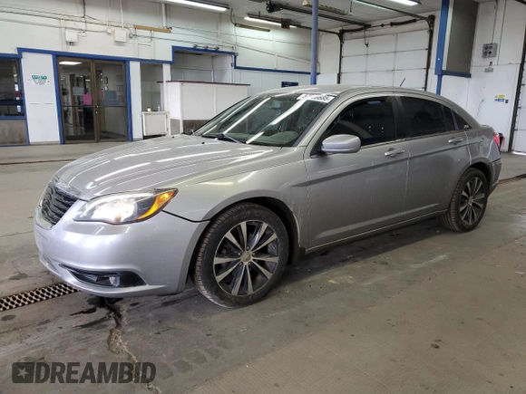 2014 Chrysler 200 Touring with VIN 1C3CCBBBXEN185333, listed as a Copart auction lot 57068685 with 130,402 mi miles and Salvage title. Bid and sale history available at DreamBid. Image 1.