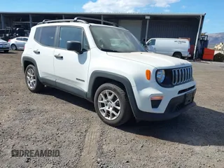2020 Jeep Renegade Sport with VIN ZACNJAAB7LPL12899, listed as a IAAI auction lot 41227832 with 46,698 mi miles and . Bid and sale history available at carsss.com. Image 1.