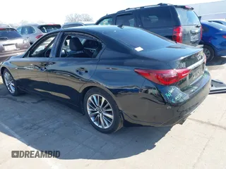 2018 Infiniti Q50 Luxe with VIN JN1EV7AP6JM592321, listed as a IAAI auction lot 41566556 with 109,545 mi miles and . Bid and sale history available at DreamBid. Image 3.