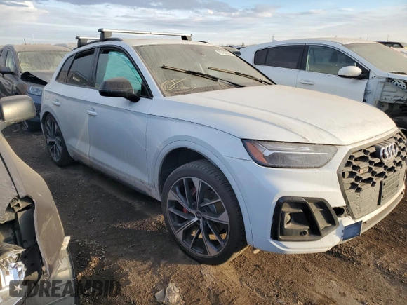 2021 Audi SQ5 Premium Plus with VIN WA1B4AFY1M2028832, listed as a Copart auction lot 78438603 with 28,321 mi miles and . Bid and sale history available at DreamBid. Image 4.