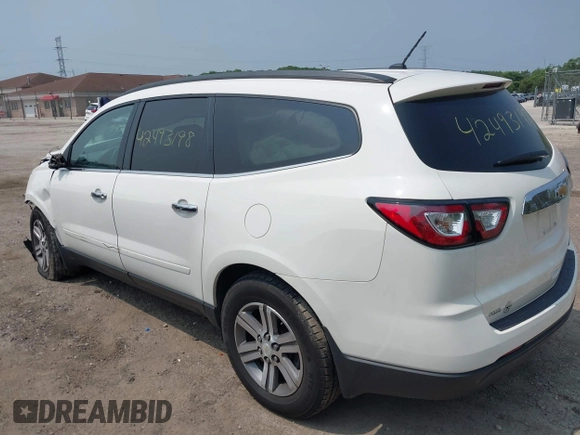 2015 Chevrolet Traverse LT with VIN 1GNKVHKD6FJ135079, listed as a IAAI auction lot 42493198 with Not provided miles and . Bid and sale history available at DreamBid. Image 3.