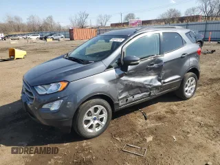 2021 Ford EcoSport SE z VIN MAJ6S3GL1MC400763, wystawiony jako Copart lot #48914775 z przebiegiem 128 780 mil mil oraz Szkoda całkowita • Salvage title. Historia ofert i sprzedaży dostępna na DreamBid. Obrazek 1.
