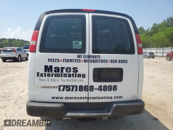 2017 Chevrolet Express Cargo z VIN 1GCWGBFF3H1131538, wystawiony jako Copart lot #55328705 z przebiegiem 160 180 mil mil oraz Czysty tytuł • Clean title. Historia ofert i sprzedaży dostępna na DreamBid. Obrazek 6.