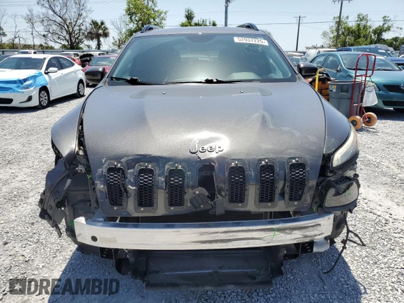 2016 Jeep Cherokee Altitude with VIN 1C4PJLCB8GW113714, listed as a Copart auction lot 52937225 with 22,000 mi miles and Salvage Title. Bid and sale history available at carsss.com. Image 5.