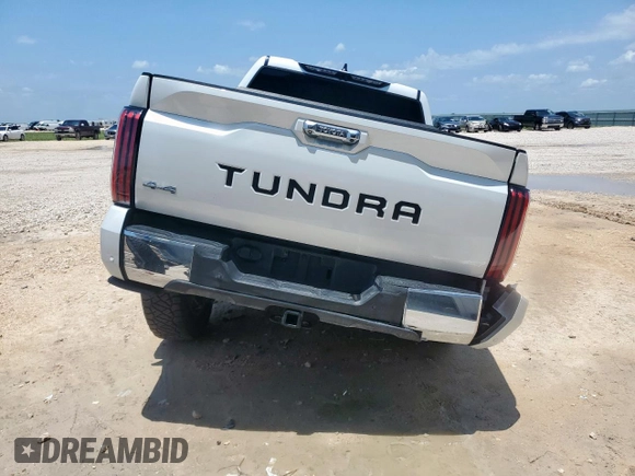 2024 Toyota Tundra 1794 Edition with VIN 5TFMC5DB7RX072710, listed as a Copart auction lot 57221845 with 18,763 mi miles and Clean title. Bid and sale history available at DreamBid. Image 6.
