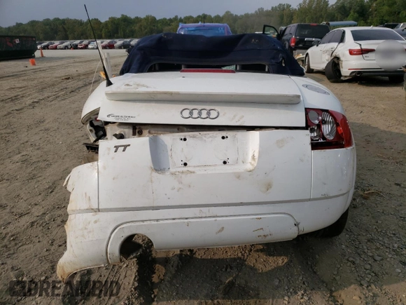 2003 Audi TT with VIN TRUTC28NX31014251, listed as a Copart auction lot 71114074 with 0 mi miles and Salvage Title. Bid and sale history available at carsss.com. Image 6.