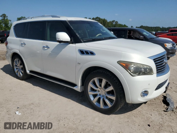 2014 Infiniti QX80 with VIN JN8AZ2NE5E9063225, listed as a Copart auction lot 56323385 with 172,135 mi miles and Clean title. Bid and sale history available at DreamBid. Image 4.