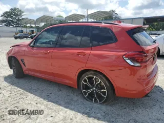 2021 BMW X3 M with VIN 5YMTS0C07M9G81496, listed as a Copart auction lot 63550525 with 53,112 mi miles and Salvage title. Bid and sale history available at DreamBid. Image 2.