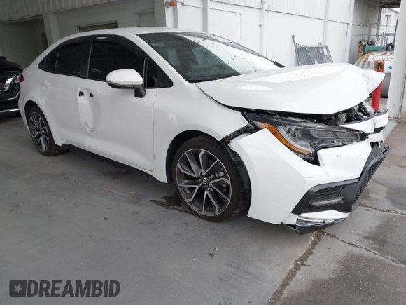 2021 Toyota Corolla SE with VIN 5YFS4MCE7MP059926, listed as a IAAI auction lot 41732717 with 48,583 mi miles and . Bid and sale history available at carsss.com. Image 1.