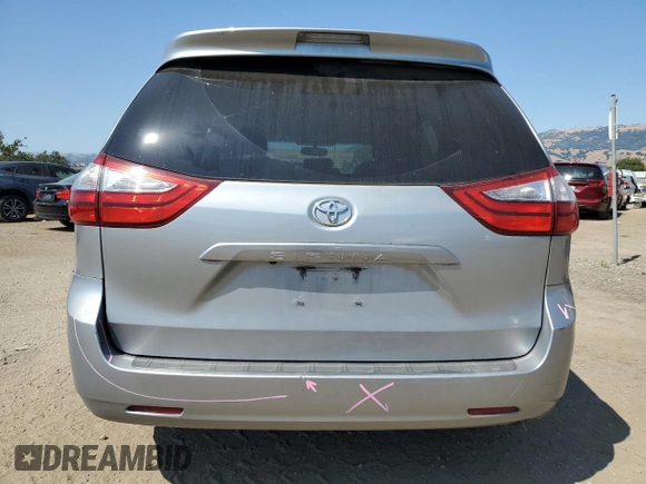 2016 Toyota Sienna LE AAS with VIN 5TDKK3DC3GS748712, listed as a Copart auction lot 60410365 with 96,508 mi miles and Salvage title. Bid and sale history available at DreamBid. Image 6.