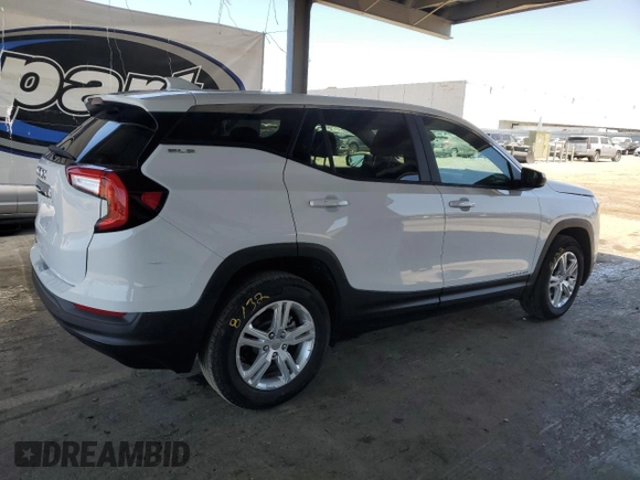 2024 GMC Terrain SLE with VIN 3GKALMEG9RL349154, listed as a Copart auction lot 63334715 with 25,151 mi miles and Salvage title. Bid and sale history available at DreamBid. Image 3.