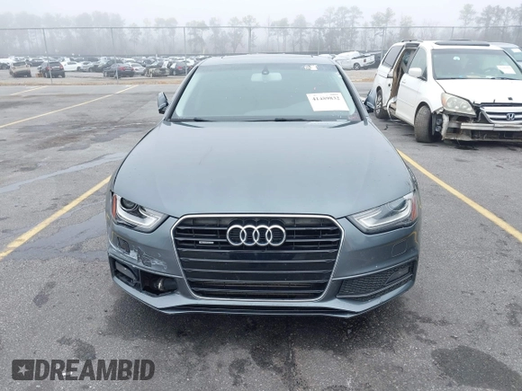 2016 Audi A4 Premium with VIN WAUBFAFL7GN016012, listed as a IAAI auction lot 41489832 with 125,826 mi miles. Bid and sale history available at carsss.com. Image 12.