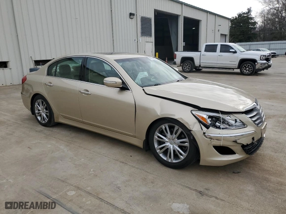 2012 Hyundai Genesis 3.8L with VIN KMHGC4DD2CU185395, listed as a Copart auction lot 47759835 with 87,845 mi miles and Salvage Title. Bid and sale history available at carsss.com. Image 4.