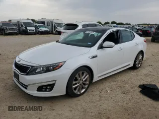 2015 Kia Optima SX Turbo with VIN 5XXGR4A64FG412377, listed as a Copart auction lot 54927505 with 65,481 mi miles and Clean title. Bid and sale history available at DreamBid. Image 1.