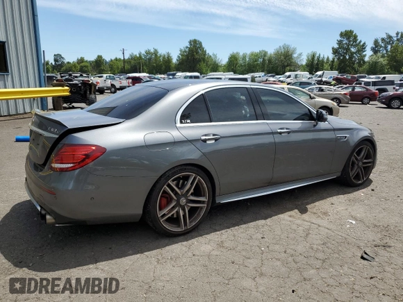 2018 Mercedes-Benz E-Class AMG E 63 S with VIN WDDZF8KB8JA258044, listed as a Copart auction lot 58792094 with 0 mi miles and Salvage Title. Bid and sale history available at carsss.com. Image 3.