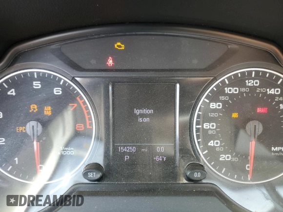 2012 Audi Q5 Premium Plus with VIN WA1LFAFPXCA128051, listed as a Copart auction lot 85865144 with 154,250 mi miles and Salvage title. Bid and sale history available at DreamBid. Image 9.