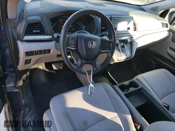 2018 Honda Odyssey LX with VIN 5FNRL6H2XJB085777, listed as a Copart auction lot 84414894 with 142,500 mi miles and Salvage Title. Bid and sale history available at carsss.com. Image 8.